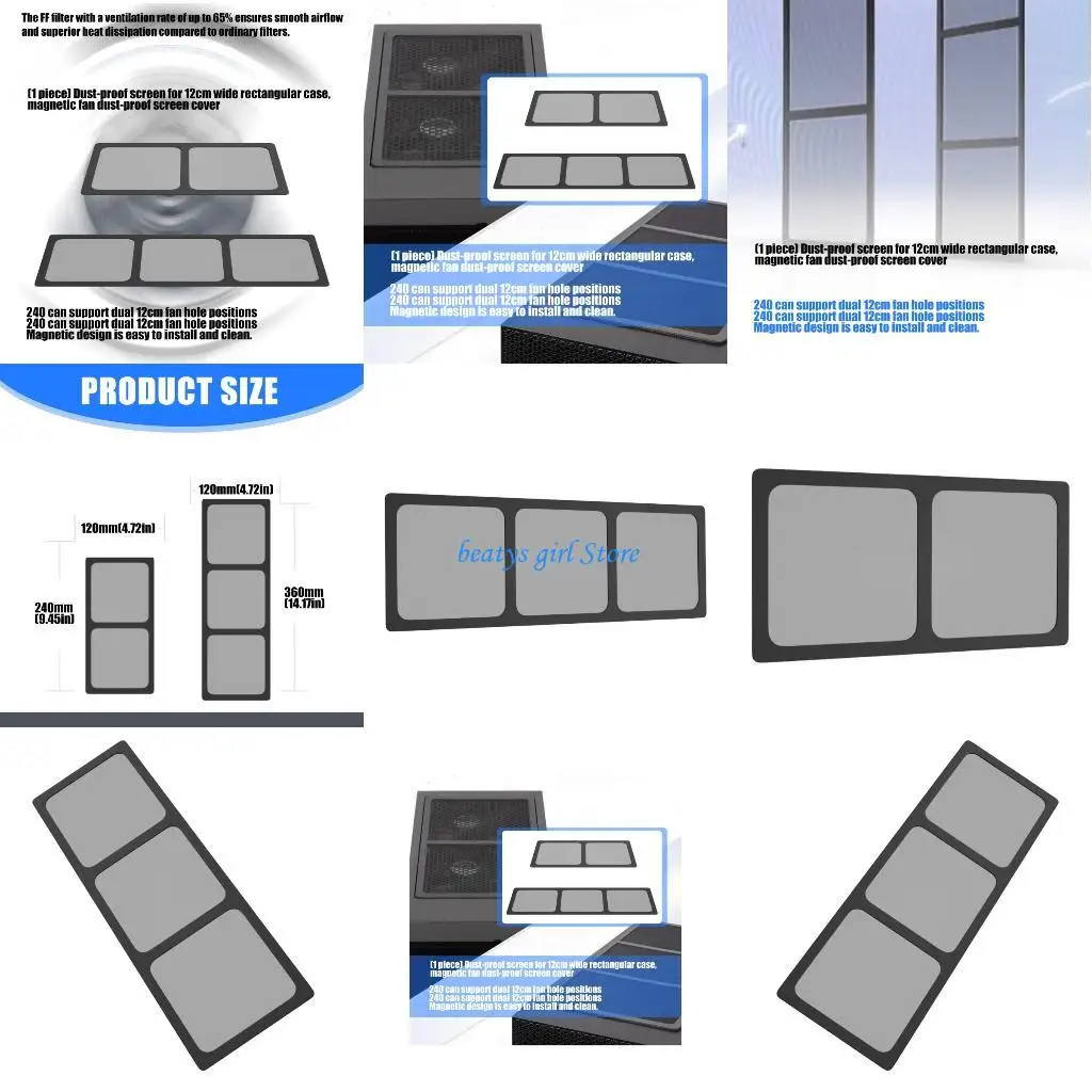 C7AB Магнитный пылевой фильтр для корпуса ПК шириной 12 см. Простая установка. Пылезащитный чехол.
C7AB Магнитный пылевой фильтр для корпуса ПК шириной 12 см. Простая установка. Пылезащитный чехол.