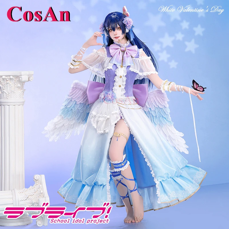CosAn Anime LoveLive Sonoda Umi Cosplay Costumes White Valentine's Day Angel Sweet Dress Halloween Party Role Play Clothing New
CosAn Anime LoveLive Sonoda Umi Cosplay Costumes White Valentine's Day Angel Sweet Dress Halloween Party Role Play Clothing New