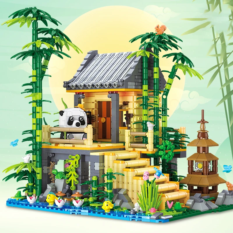 Lucky Bamboo House Oriental Architecture Model with LED Lights DIY Creative Toys Zen Garden Decoration Gift for Adults and Kids
Lucky Bamboo House Oriental Architecture Model with LED Lights DIY Creative Toys Zen Garden Decoration Gift for Adults and Kids