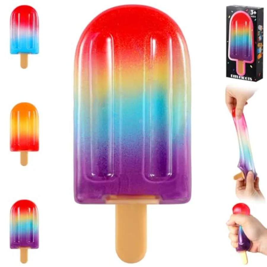 Popsicle Squishy Squeeze Toys, Malt Sugar Ice Cream Squishies Slow Rising Sensory Fidget Travel Toys for Adults,,and Teens Summ
Popsicle Squishy Squeeze Toys, Malt Sugar Ice Cream Squishies Slow Rising Sensory Fidget Travel Toys for Adults,,and Teens Summ