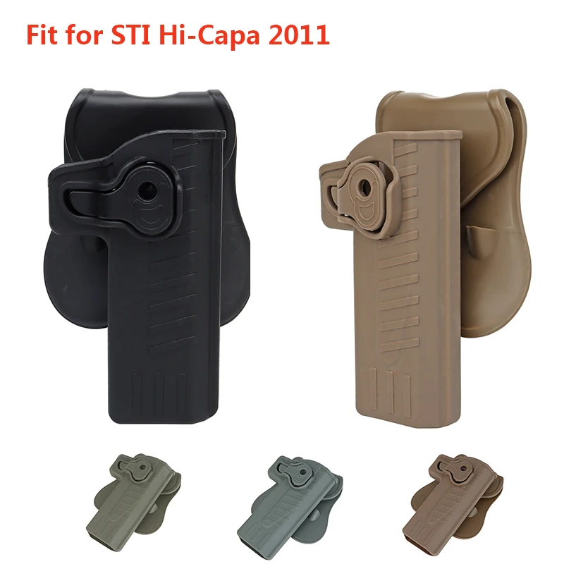 Тактическая кобура для пистолетов STI Hi-Capa 2011 Series, Tokyo Marui/WE/KWA/KJW, Colt 1911, для правой руки, охотничьи аксессуары
Тактическая кобура для пистолетов STI Hi-Capa 2011 Series, Tokyo Marui/WE/KWA/KJW, Colt 1911, для правой руки, охотничьи аксессуары