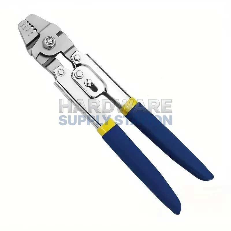 Набор: 10-дюймовые алюминиевые клещи для стального троса, высокоэффективные для резки и обжима, инструмент для обжима кабеля из нержавеющей стали в форме 8
Набор: 10-дюймовые алюминиевые клещи для стального троса, высокоэффективные для резки и обжима, инструмент для обжима кабеля из нержавеющей стали в форме 8