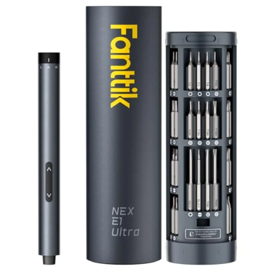 Mini Electric Screwdriver Precision Electric Set 50-in-1 Magnetic Bits Magnetic Rotatable Storage 5/32''Hex Electric Screwdrive
Mini Electric Screwdriver Precision Electric Set 50-in-1 Magnetic Bits Magnetic Rotatable Storage 5/32''Hex Electric Screwdrive