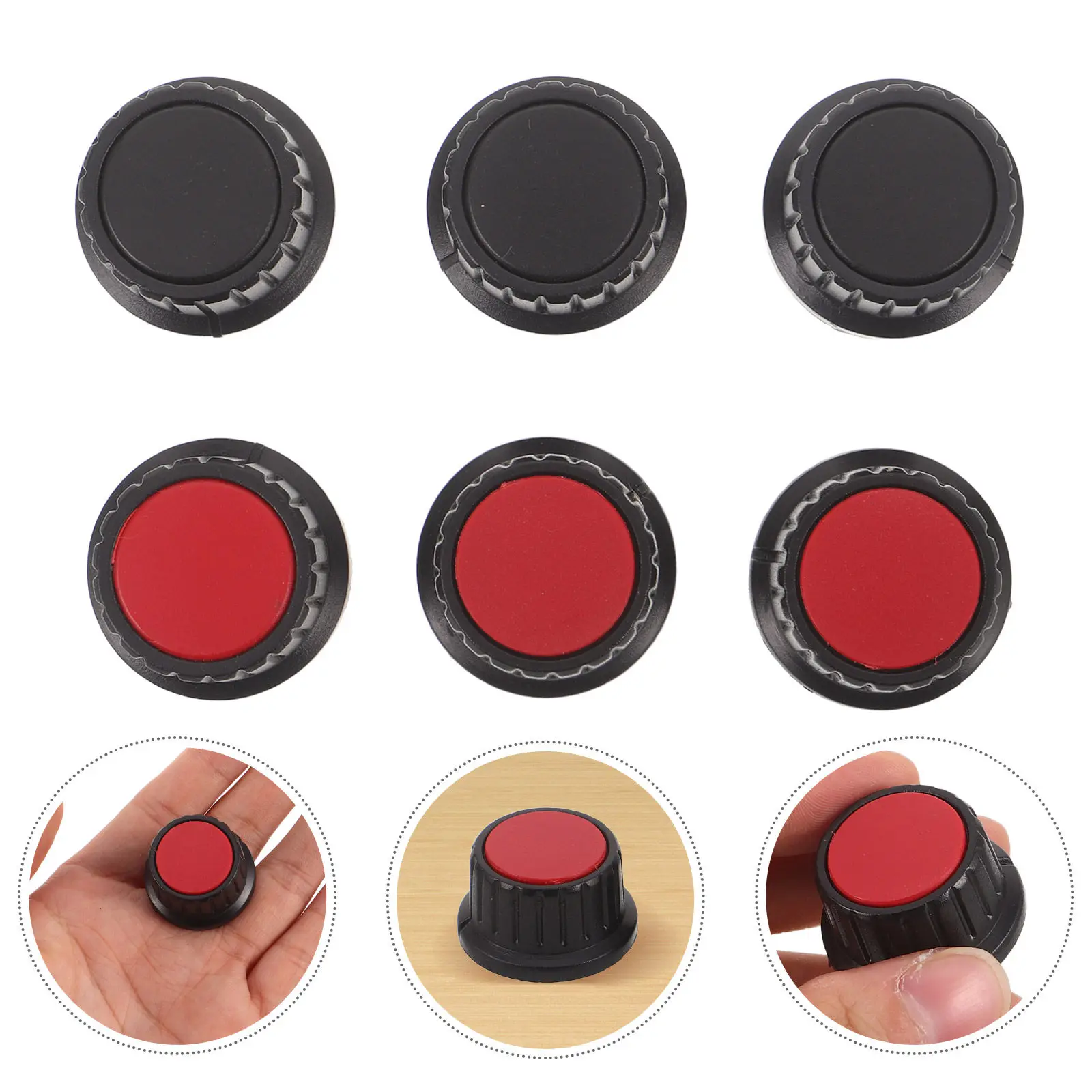 30Pcs Black Red Volume Control Rotary Knob 28x15.5mm Potentiometer Audio Knob for Guitar Dj Mixer Speaker Tone Bass Control
30Pcs Black Red Volume Control Rotary Knob 28x15.5mm Potentiometer Audio Knob for Guitar Dj Mixer Speaker Tone Bass Control