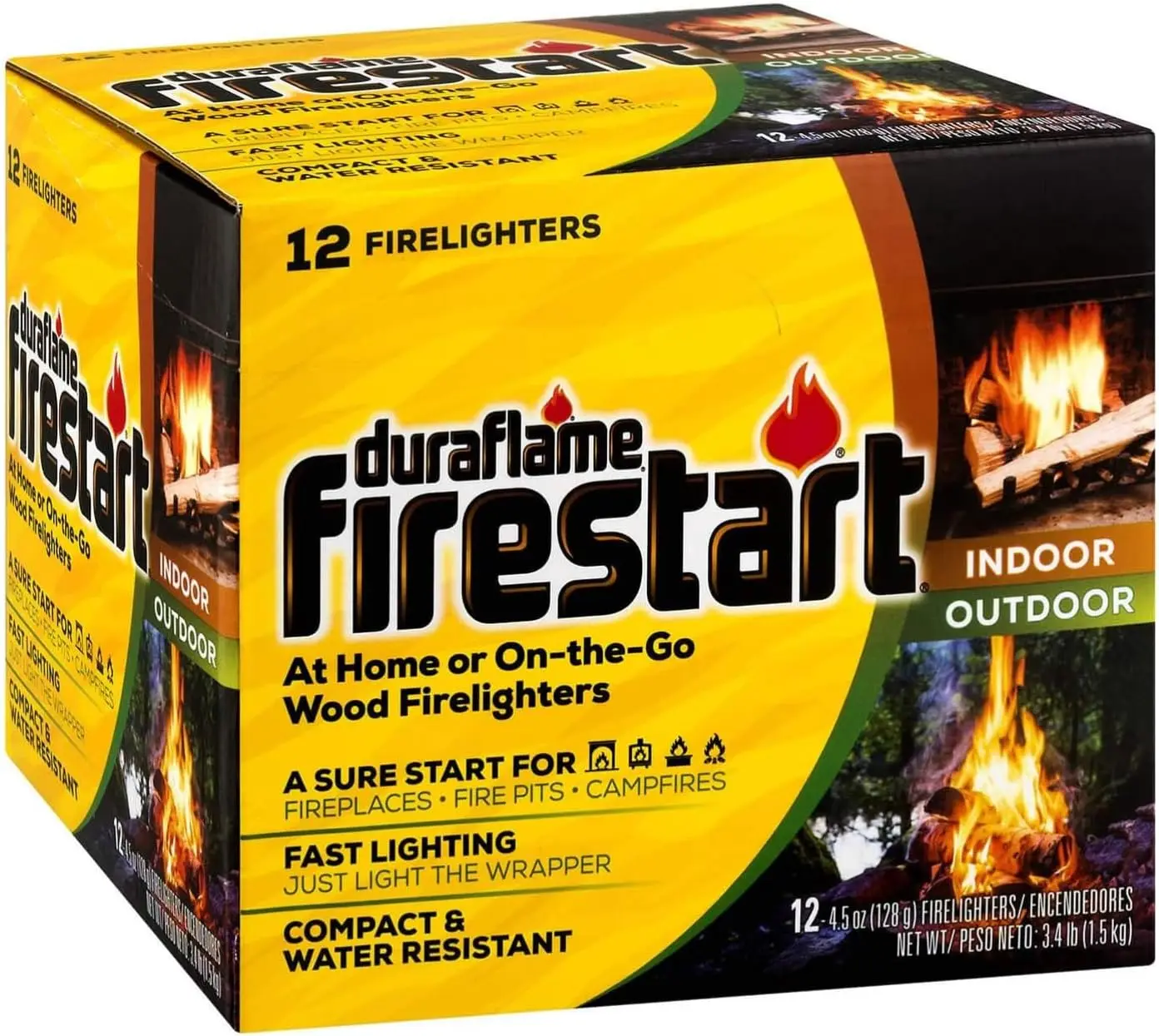 Quick Ignition Fire Starters for BBQ, Fireplace & Campfires - 12 Pack Eco-Friendly
Quick Ignition Fire Starters for BBQ, Fireplace & Campfires - 12 Pack Eco-Friendly