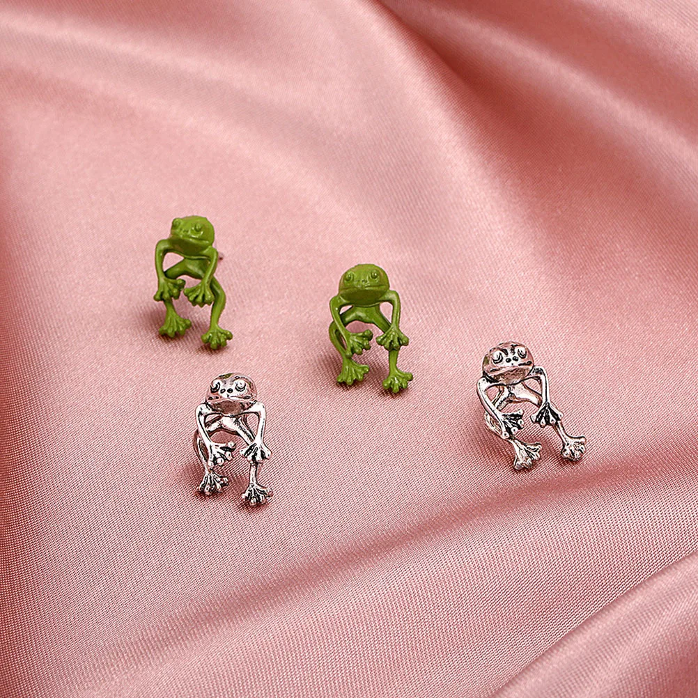 1 Pair Stylish Frog Earrings Stud Earrings Retro Jewelry for Women and Girls Gift Ear Accessory
1 Pair Stylish Frog Earrings Stud Earrings Retro Jewelry for Women and Girls Gift Ear Accessory