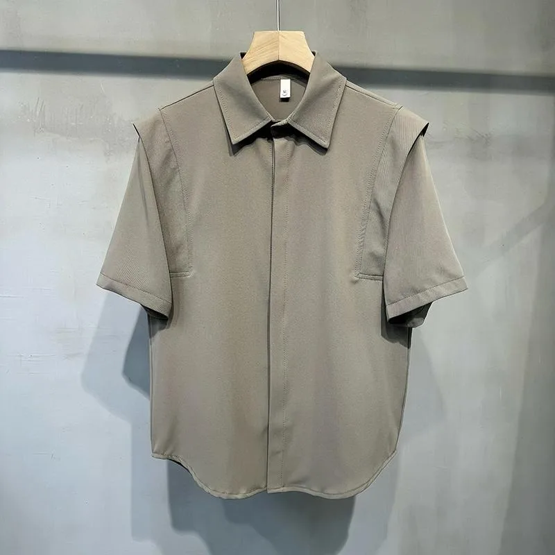 Summer Large Size 250 Pounds Hong Kong Style Retro Casual Lazy Simple Fashion Artistic Short Sleeve Shirt Top Men's Fashion
Summer Large Size 250 Pounds Hong Kong Style Retro Casual Lazy Simple Fashion Artistic Short Sleeve Shirt Top Men's Fashion