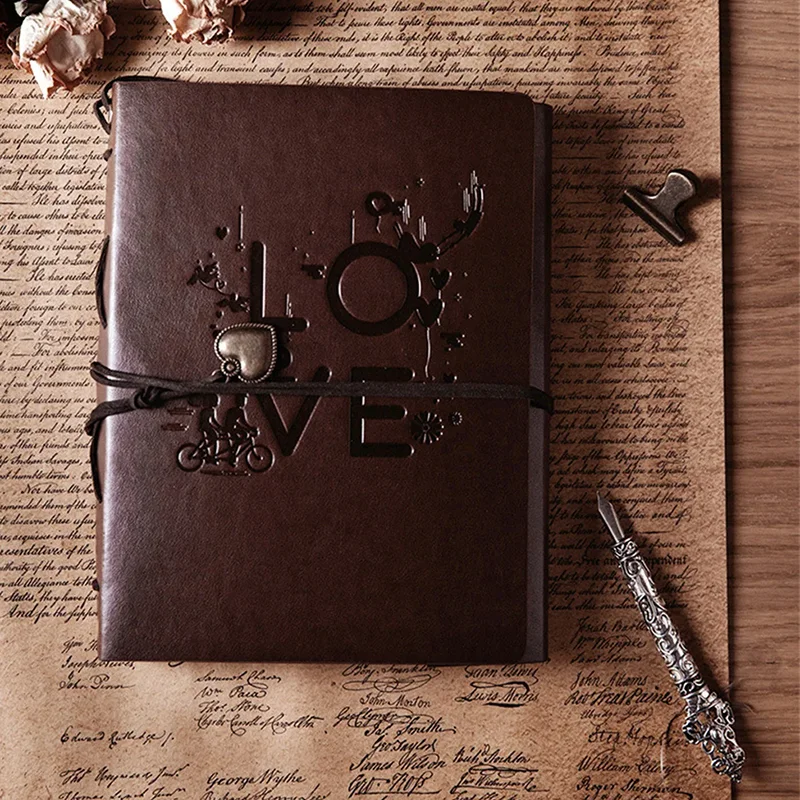 Lover Photo Album Leather Scrapbooking 30 Sheets (60 pages) Album Photo Book Memories Book Refillable Black Pages Kraft Papper
Lover Photo Album Leather Scrapbooking 30 Sheets (60 pages) Album Photo Book Memories Book Refillable Black Pages Kraft Papper