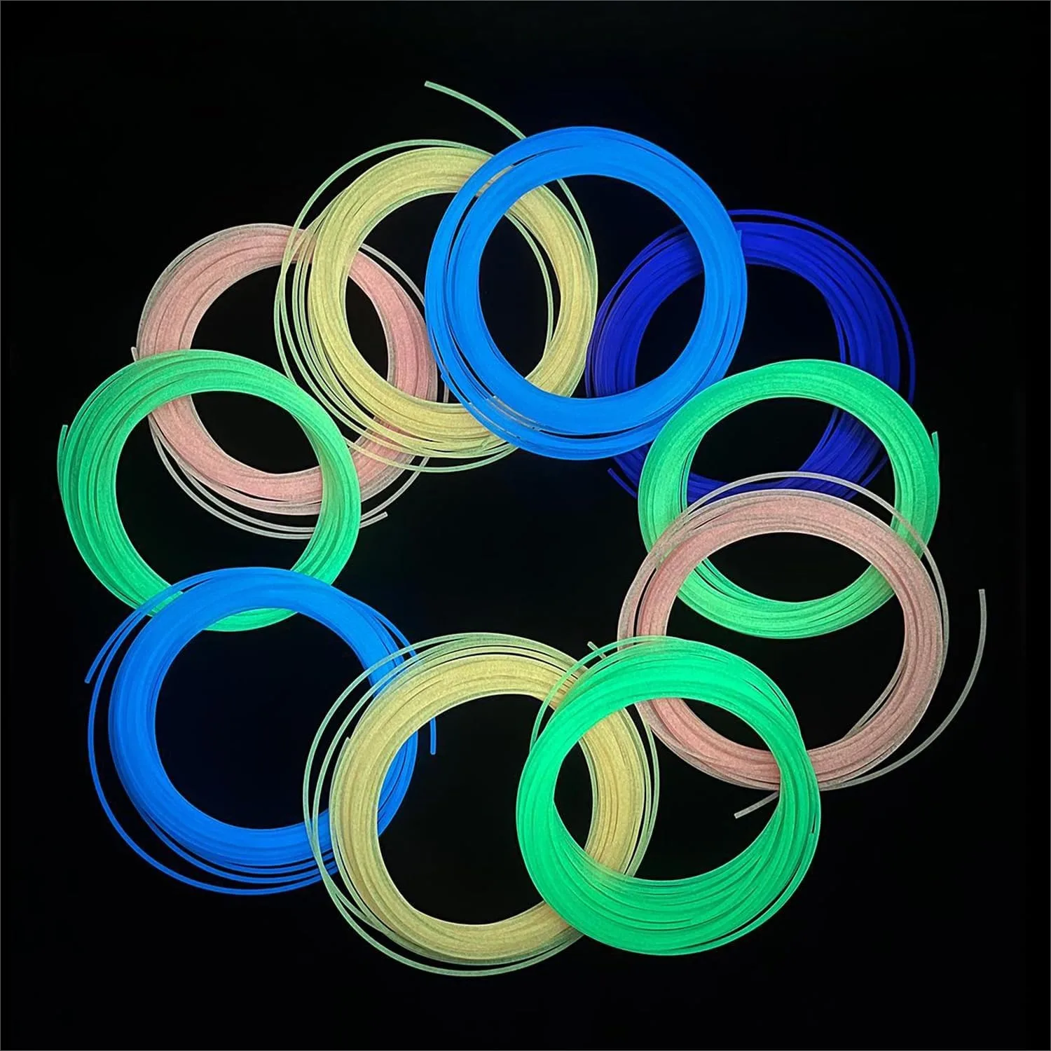 Glow in The Dark 3D Pen Filament Refill, 6 Colors Each 33 Feet, Total 200 Feet, Luminous PLA 1.75mm, for 3D Pens and Printers
Glow in The Dark 3D Pen Filament Refill, 6 Colors Each 33 Feet, Total 200 Feet, Luminous PLA 1.75mm, for 3D Pens and Printers
