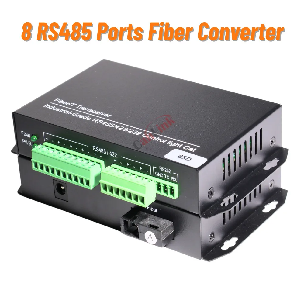 1Pair Optical Media Converter RS485 SX SM Fiber Transceiver SC 8-channel RS485 Communication Bidirectional Data
1Pair Optical Media Converter RS485 SX SM Fiber Transceiver SC 8-channel RS485 Communication Bidirectional Data