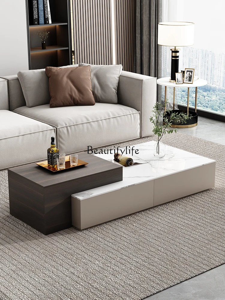 Lifting coffee table simple modern living room Italian minimalist light luxury rock plate tea table multi-function
Lifting coffee table simple modern living room Italian minimalist light luxury rock plate tea table multi-function