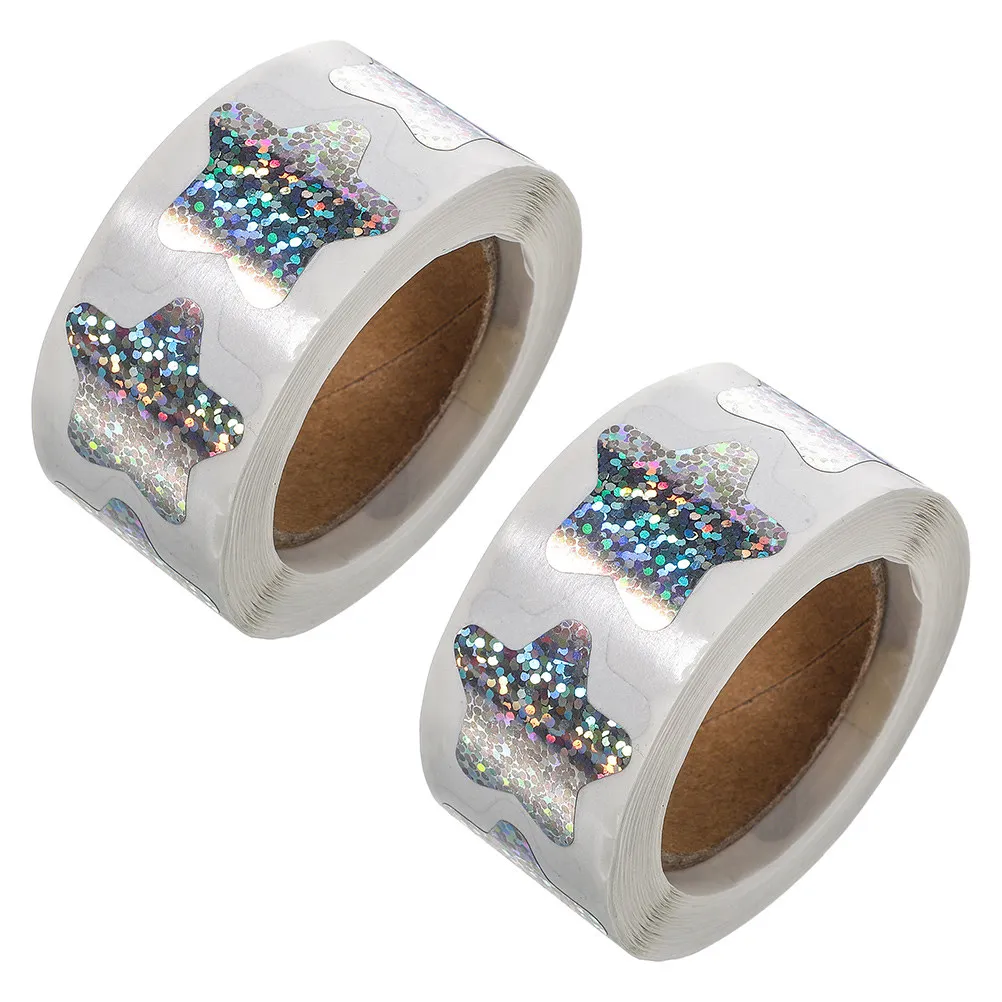 2 Rolls Lovely Star Shape Stickers Glitter Reward Labels Self Stick Decorative Pentagram Decals for Birthday Wedding Gift
2 Rolls Lovely Star Shape Stickers Glitter Reward Labels Self Stick Decorative Pentagram Decals for Birthday Wedding Gift