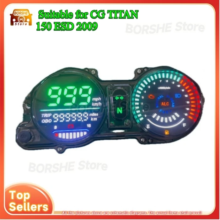 2026 Digital LED Speedometer Odometer for Motorcycle with Suitable for CG TITAN 150 ESD 2009 Model Instrument Cluster Gauge
2026 Digital LED Speedometer Odometer for Motorcycle with Suitable for CG TITAN 150 ESD 2009 Model Instrument Cluster Gauge