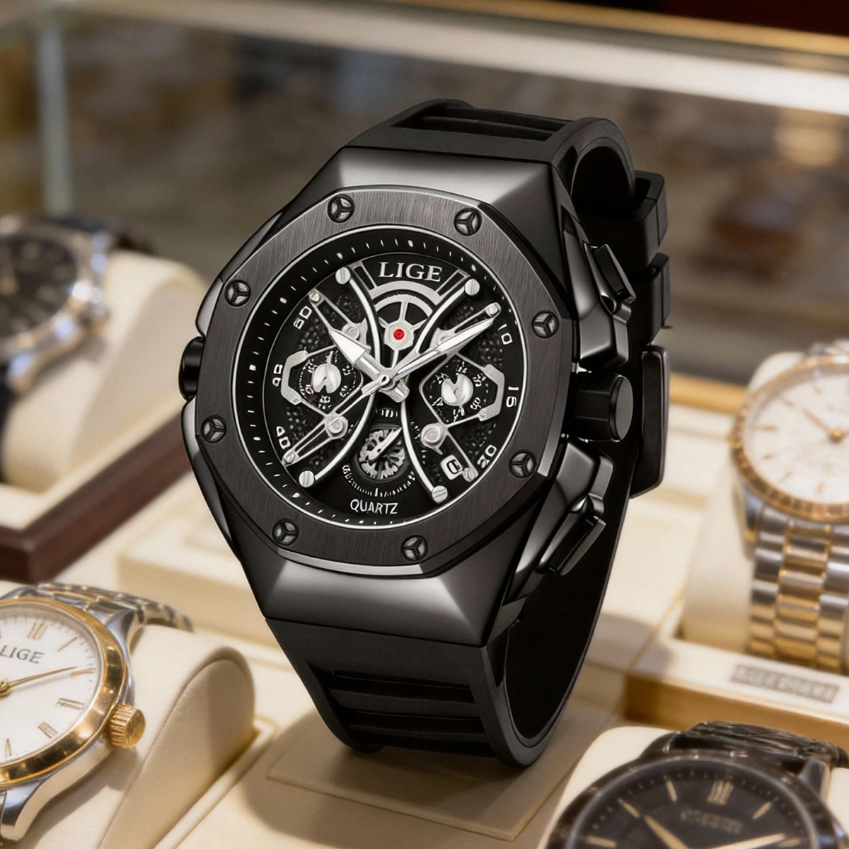 Мужские наручные часы LIGE Luxury, водонепроницаемые, с подсветкой и указателем даты, из нержавеющей стали, кварцевые, мужские часы, reloj hombre.
Мужские наручные часы LIGE Luxury, водонепроницаемые, с подсветкой и указателем даты, из нержавеющей стали, кварцевые, мужские часы, reloj hombre.