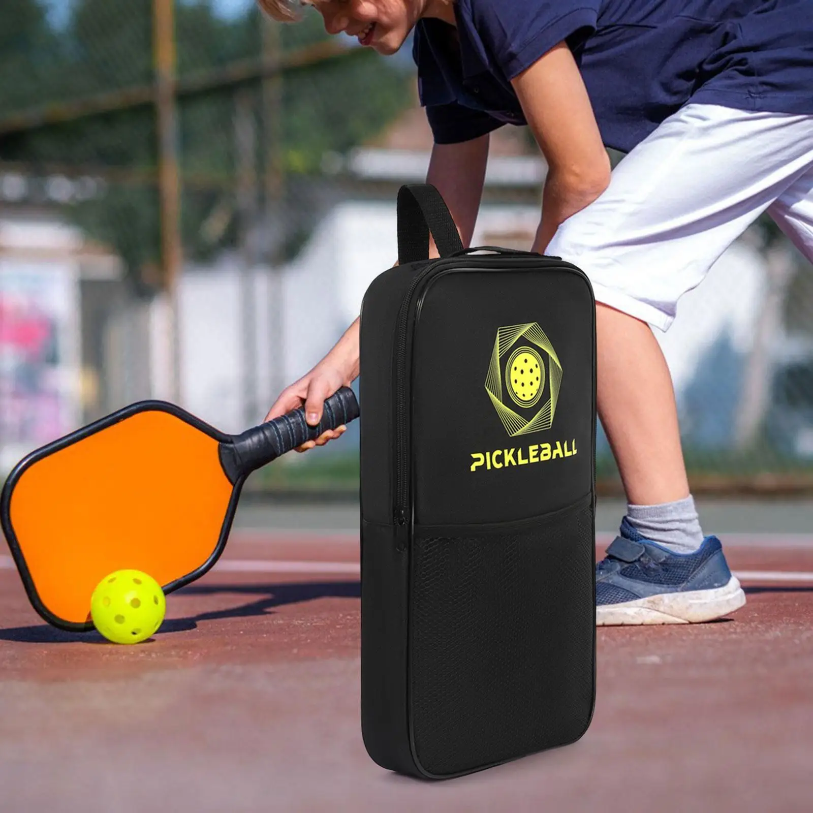 Pickleball Racquet Bag Sling Bag Lightweight Zipper Closure Paddle Storage Bag for Outdoor Sports Travel Training ories
Pickleball Racquet Bag Sling Bag Lightweight Zipper Closure Paddle Storage Bag for Outdoor Sports Travel Training ories