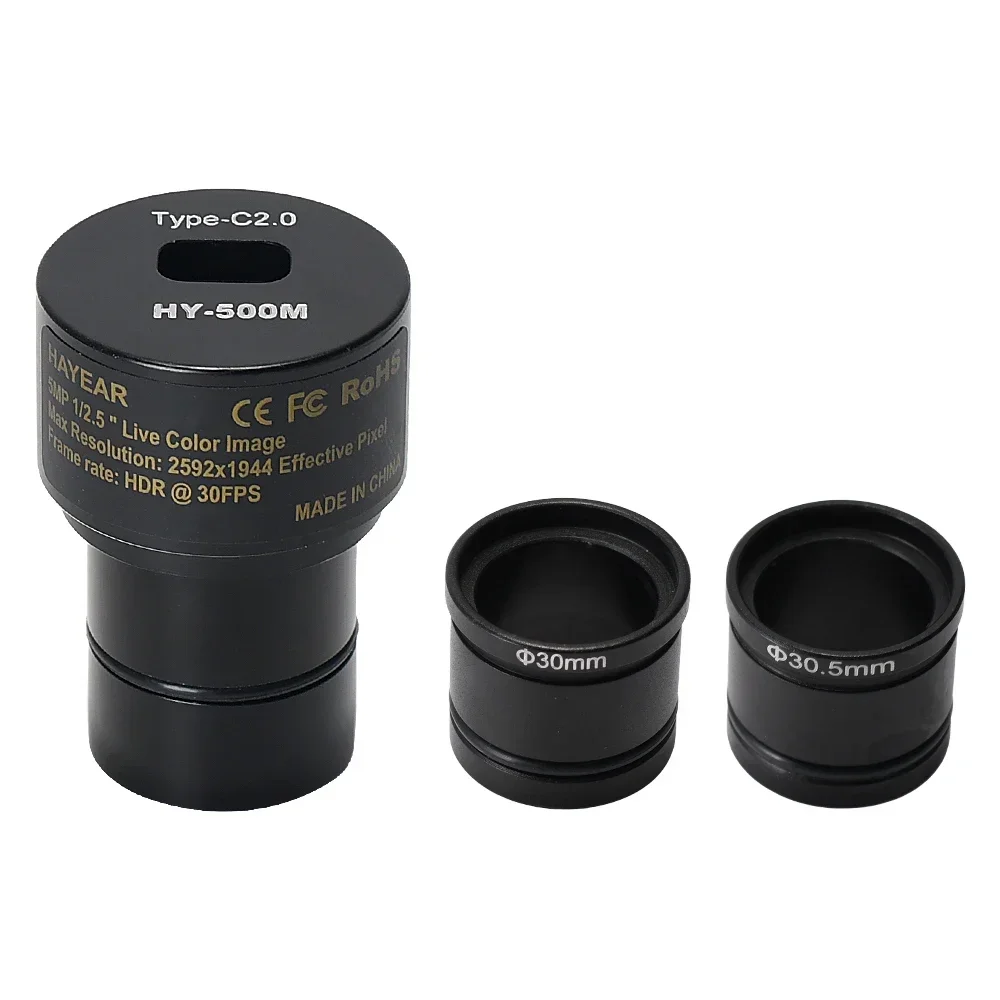 New 5MP Digital Microscope Eyepiece Camera Type-C USB Connection 23.2mm for Biological Microscope
New 5MP Digital Microscope Eyepiece Camera Type-C USB Connection 23.2mm for Biological Microscope