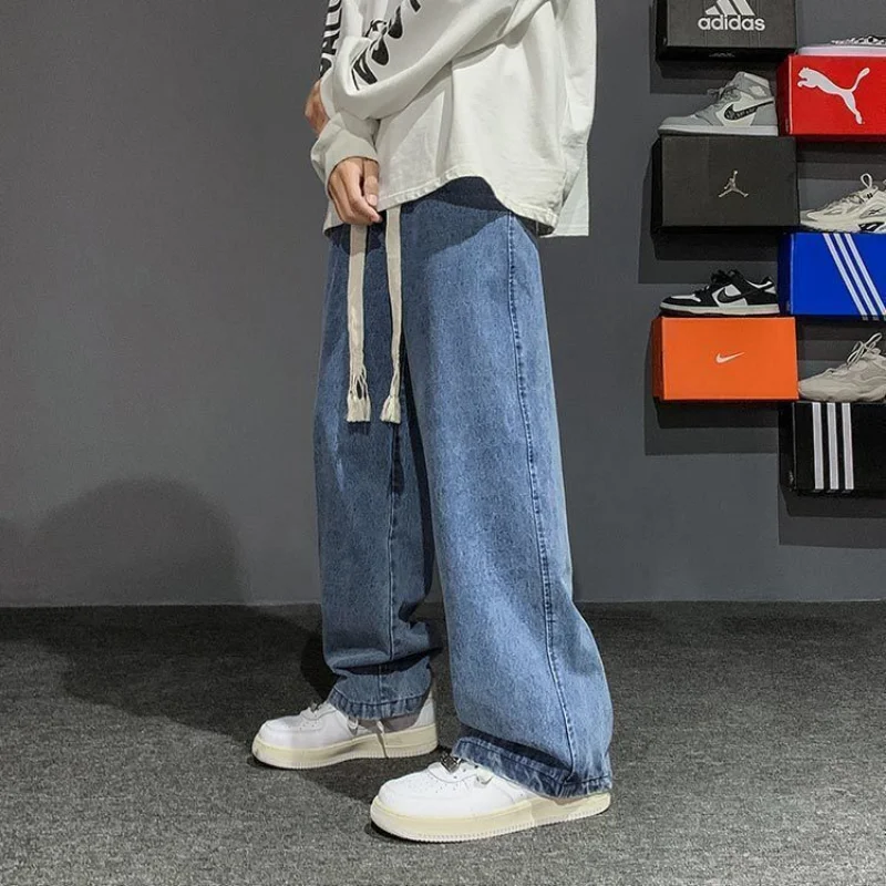 Spring Autumn 2022 Woven Drawstring Vintage Jeans CowBoys Straight Loose Wide Leg Fashion Streetwear Baggy Cargo Long Pants
Spring Autumn 2022 Woven Drawstring Vintage Jeans CowBoys Straight Loose Wide Leg Fashion Streetwear Baggy Cargo Long Pants