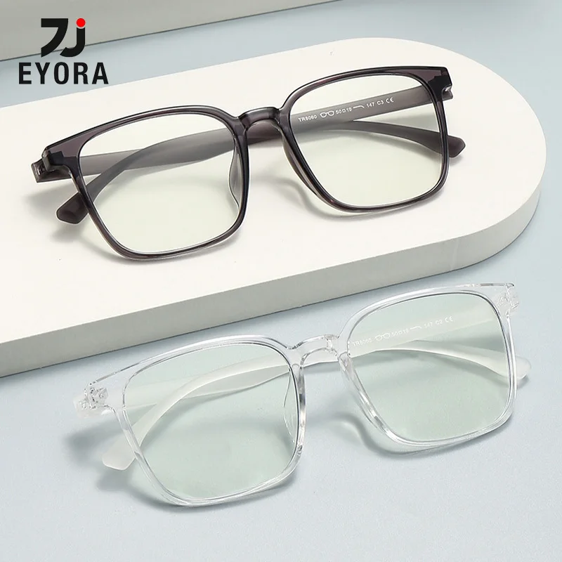 EYORA Ultralight Square TR90 Anti Blue Light Reading Glasses Anti-Reflection Myopia Eyewear Photochromic Progressive Eyeglasses
EYORA Ultralight Square TR90 Anti Blue Light Reading Glasses Anti-Reflection Myopia Eyewear Photochromic Progressive Eyeglasses