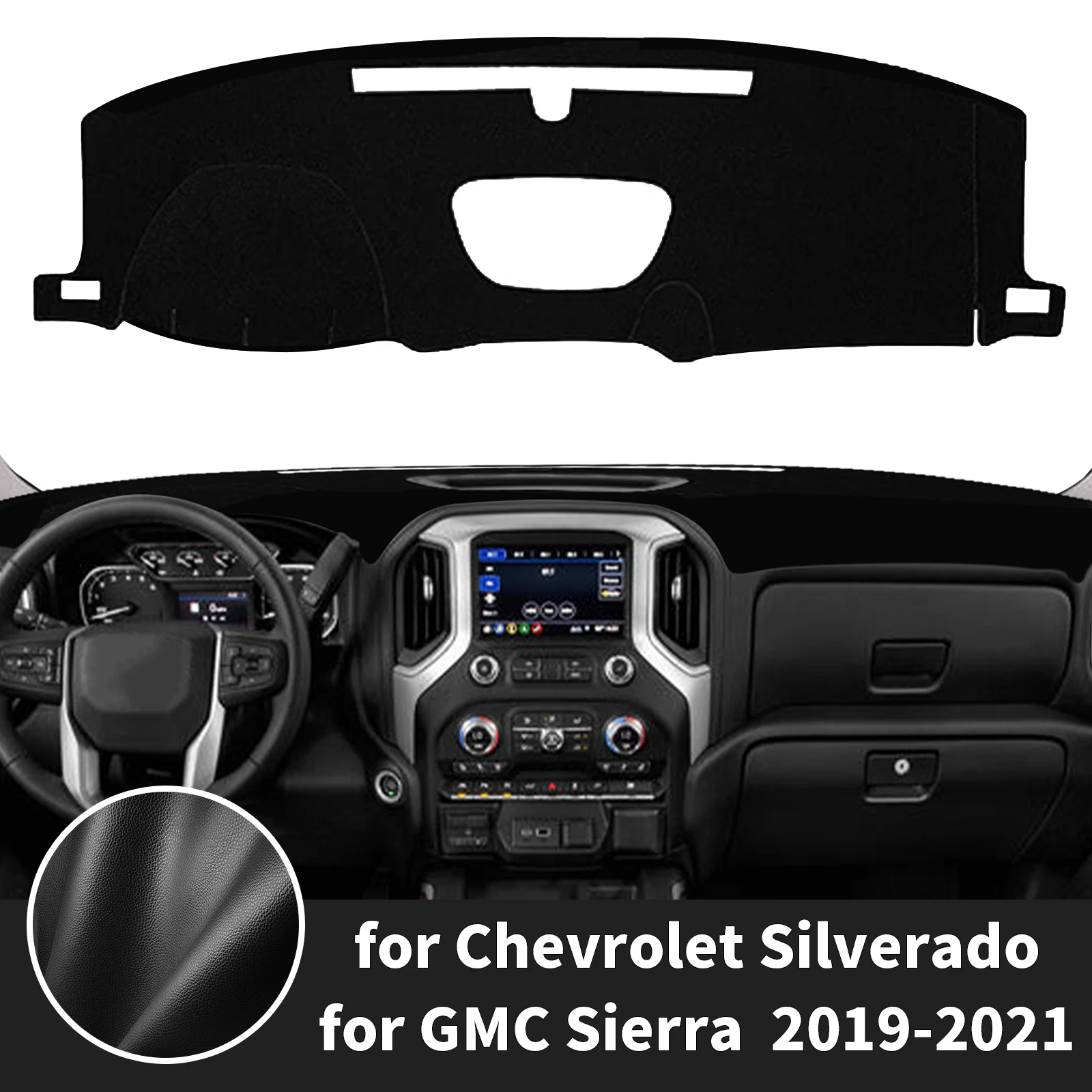 for Chevrolet Silverado GMC Sierra 2019-2021 Dashboard Cover Fit Dash Mat Sun Protection Cover Dash Pad Dashmat Accessories
for Chevrolet Silverado GMC Sierra 2019-2021 Dashboard Cover Fit Dash Mat Sun Protection Cover Dash Pad Dashmat Accessories