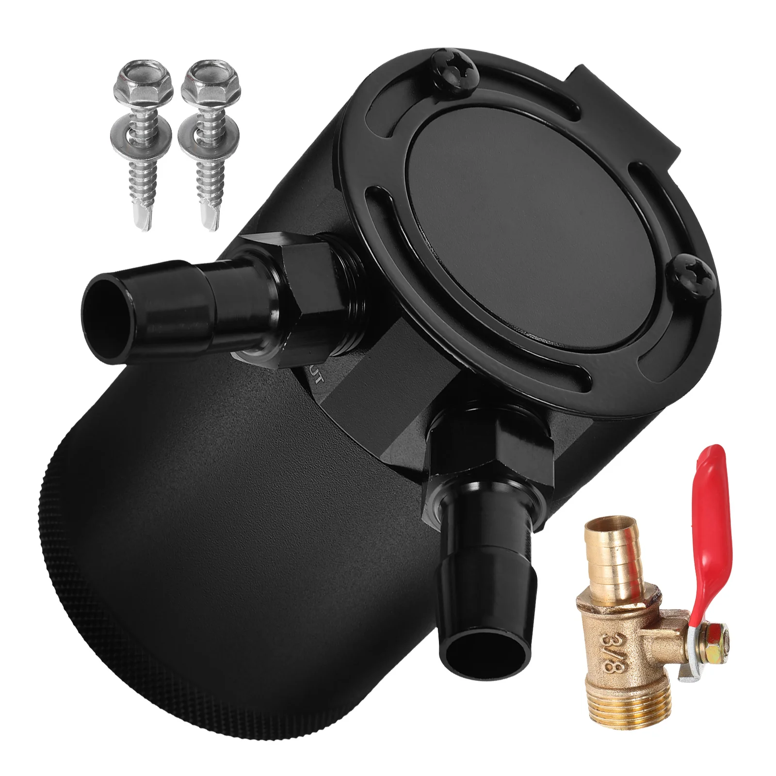1 Set Aluminum Alloy Baffled Catch Can Kit Car Reservoir Tank Efficient Oil Separator Leak Proof Drain Valve Engine Performance
1 Set Aluminum Alloy Baffled Catch Can Kit Car Reservoir Tank Efficient Oil Separator Leak Proof Drain Valve Engine Performance