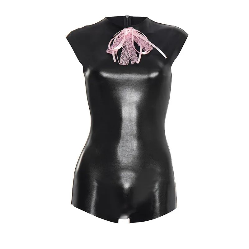 Summer new fashionable tight fitting short sleeved zipper jumpsuit women
Summer new fashionable tight fitting short sleeved zipper jumpsuit women