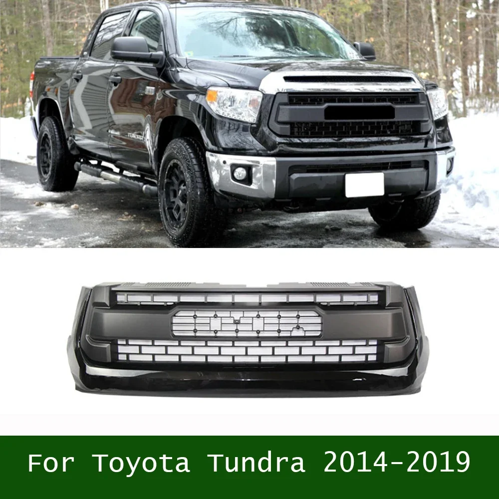 Offroad Upgrade Auto Parts Car ABS High Quality Front Grille Led Racing Grills Bumper Mesh For Toyota Tundra 2014-2019
Offroad Upgrade Auto Parts Car ABS High Quality Front Grille Led Racing Grills Bumper Mesh For Toyota Tundra 2014-2019