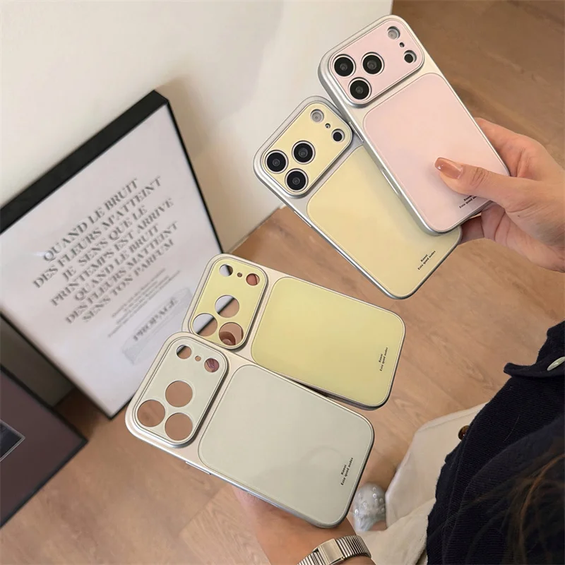 Pastel Solid Color Matte Phone Case For iPhone 15 16 17 Pro Max Shockproof Full Lens Protective Cover fashion phone cases
Pastel Solid Color Matte Phone Case For iPhone 15 16 17 Pro Max Shockproof Full Lens Protective Cover fashion phone cases