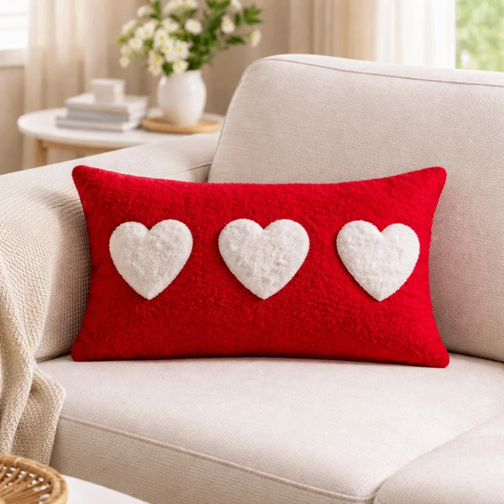 30*50cm Valentine's Day Pillowcase Soft Concealed Zipper Heart Pillow Cover Decorative Detachable Pillow Towel Home Decor
30*50cm Valentine's Day Pillowcase Soft Concealed Zipper Heart Pillow Cover Decorative Detachable Pillow Towel Home Decor