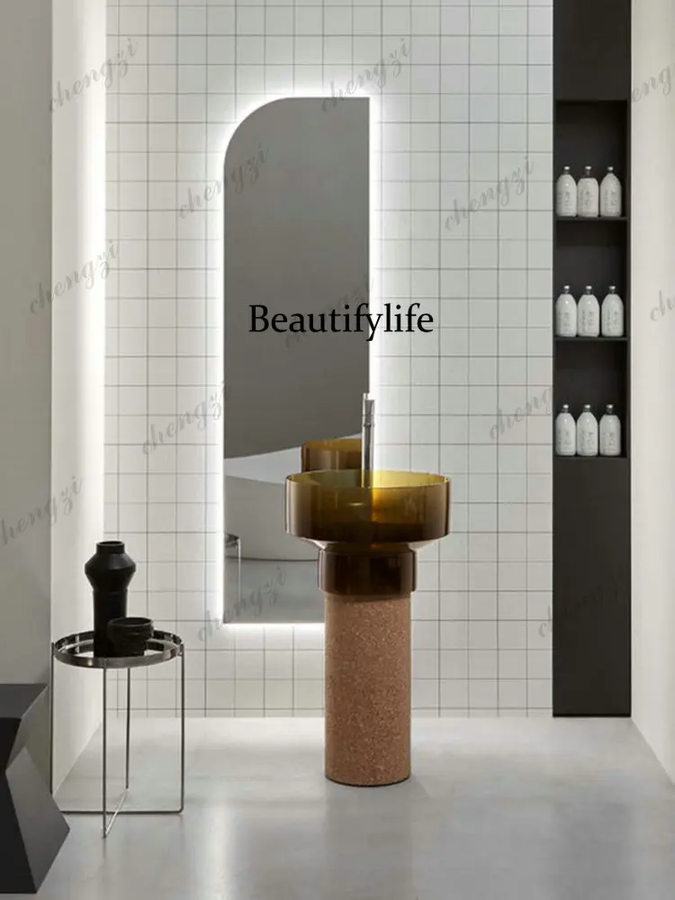 PPModern Bathroom integrated floor-standing artificial stone column basin Hotel home desktop washbasin balcony outdoor art basin
PPModern Bathroom integrated floor-standing artificial stone column basin Hotel home desktop washbasin balcony outdoor art basin