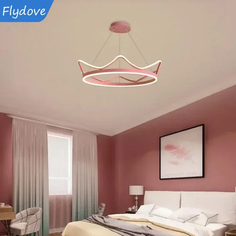 Modern Minimalist Crown Chandelier Living Room Bedroom Pendant Lamps Creative Children's Indoor Lighting Decor Fixtures Lamp
Modern Minimalist Crown Chandelier Living Room Bedroom Pendant Lamps Creative Children's Indoor Lighting Decor Fixtures Lamp