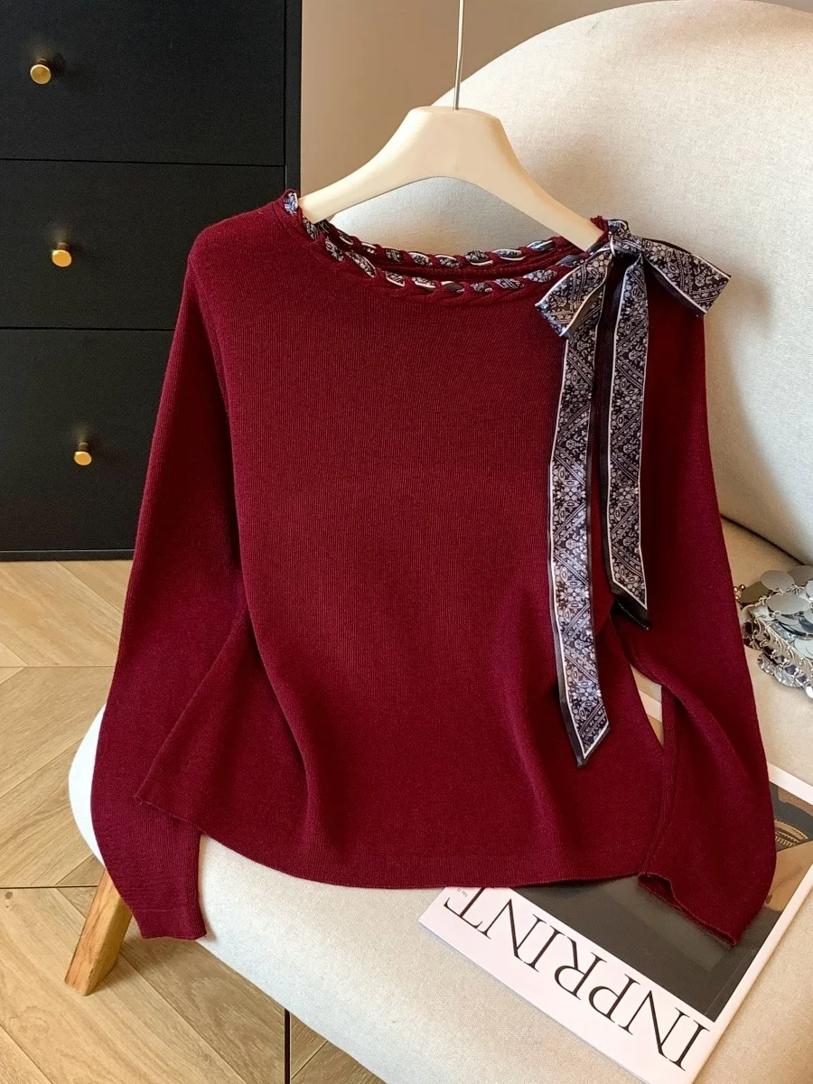 Красный этнический вязаный свитер для женщин больших размеров, модный топ до плеч с поясом, стандартный крой, длинный рукав, осенняя новинка
Красный этнический вязаный свитер для женщин больших размеров, модный топ до плеч с поясом, стандартный крой, длинный рукав, осенняя новинка