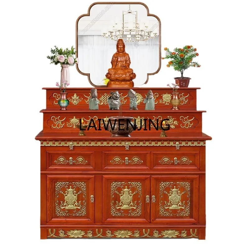 HLZ Buddhist niche vertical cabinet Buddhist platform household modern tribute table solid wood incense table three-layer table
HLZ Buddhist niche vertical cabinet Buddhist platform household modern tribute table solid wood incense table three-layer table