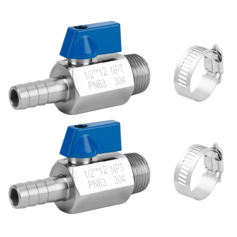 2Pcs Compacts Barbed Ball Valves High Pressures Stainless Steel Ball Valves C7AC
2Pcs Compacts Barbed Ball Valves High Pressures Stainless Steel Ball Valves C7AC