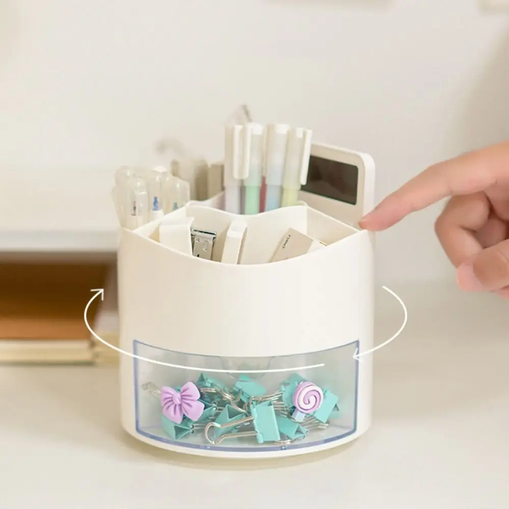 360° Rotation Rotatable Pen Holder Large Capacity Space Saving Pencil Storage Box Multi Grid PS Makeup Brush Organizer Office
360° Rotation Rotatable Pen Holder Large Capacity Space Saving Pencil Storage Box Multi Grid PS Makeup Brush Organizer Office