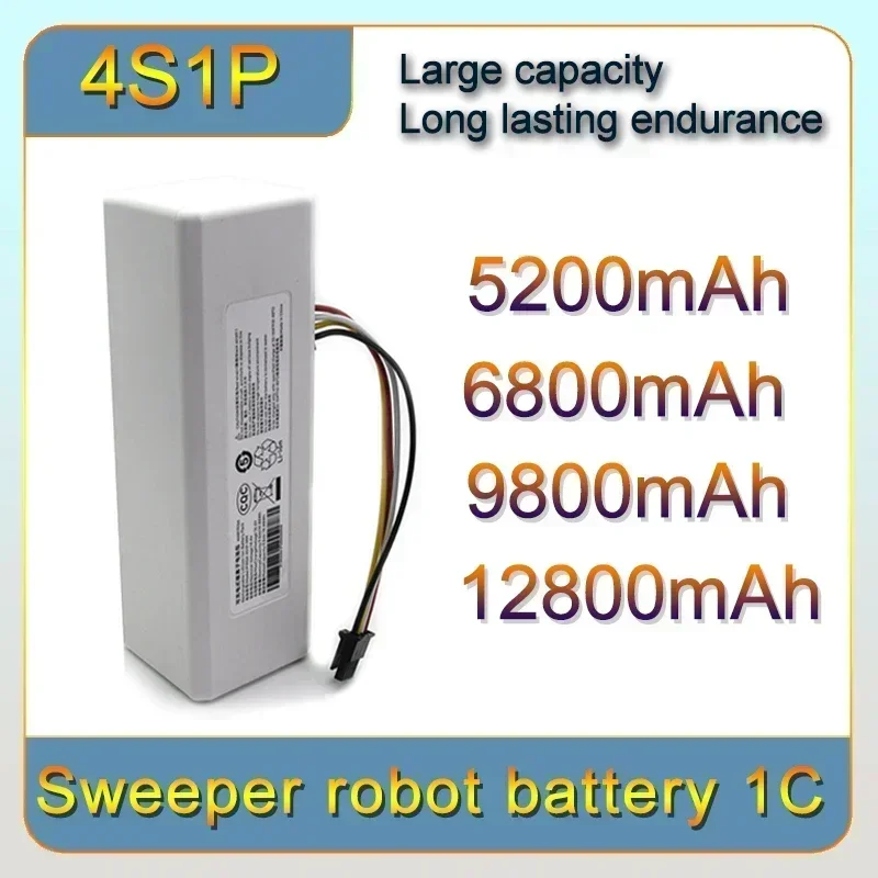 14.4V 5200mAh ----12800mAh robot vacuum cleaner suitable for Xiaomi Mi Jia 1C STYTJ01ZHM robot vacuum cleaner 1C battery
14.4V 5200mAh ----12800mAh robot vacuum cleaner suitable for Xiaomi Mi Jia 1C STYTJ01ZHM robot vacuum cleaner 1C battery