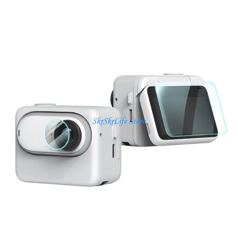 E65E Tempered Glass Screen Protector For Action Camera Anti Scratch Anti Fingerprint Film