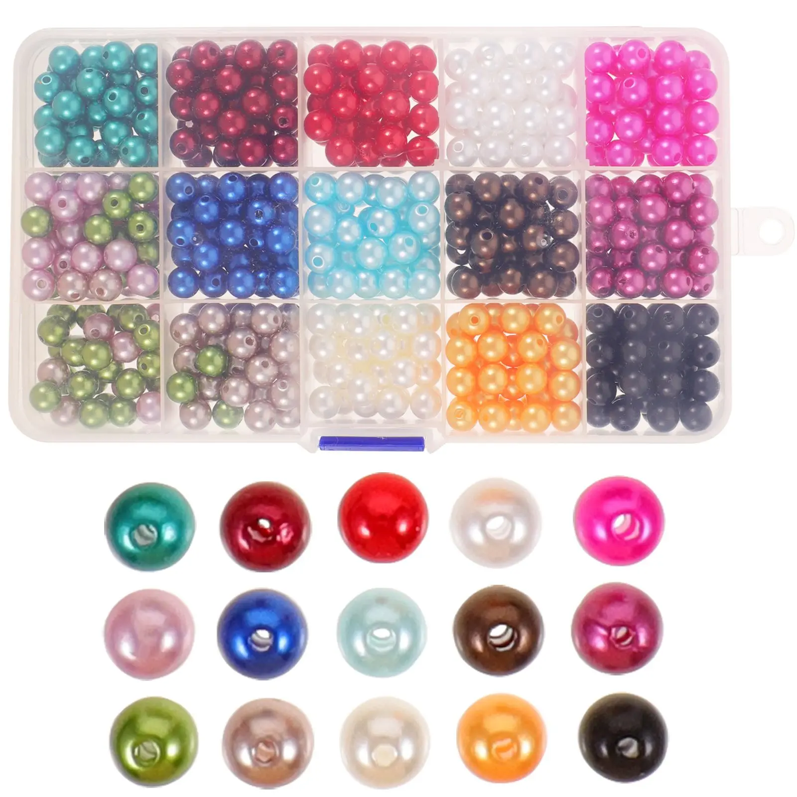 600pcs Colored ABS Beads Round Artificial Pearl Beads for DIY Jewelry Making Necklace Bracelet Crafting Accessories
600pcs Colored ABS Beads Round Artificial Pearl Beads for DIY Jewelry Making Necklace Bracelet Crafting Accessories