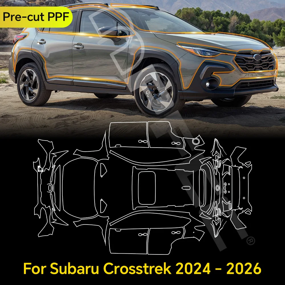 TPU Anti-scratch Precut PPF For Subaru Crosstrek 2024-2026 Paint Protection Film Clear Bra Resistant Repairable Car Accessories
TPU Anti-scratch Precut PPF For Subaru Crosstrek 2024-2026 Paint Protection Film Clear Bra Resistant Repairable Car Accessories