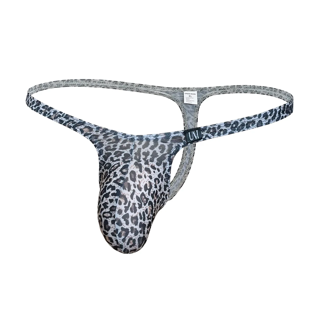 Men's Leopard Print Ice Silk Thongs, Low Rise Elastic Breathable U-Pouch Daily Underwear 0015
Men's Leopard Print Ice Silk Thongs, Low Rise Elastic Breathable U-Pouch Daily Underwear 0015