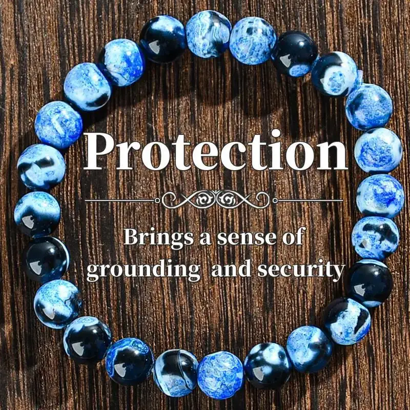 Chinese Style Lucky Blessing Blue Agate Adjustable Bracelet Handmade Good Fortune Protection Jewelry For Women Men Spiritual Gif
Chinese Style Lucky Blessing Blue Agate Adjustable Bracelet Handmade Good Fortune Protection Jewelry For Women Men Spiritual Gif