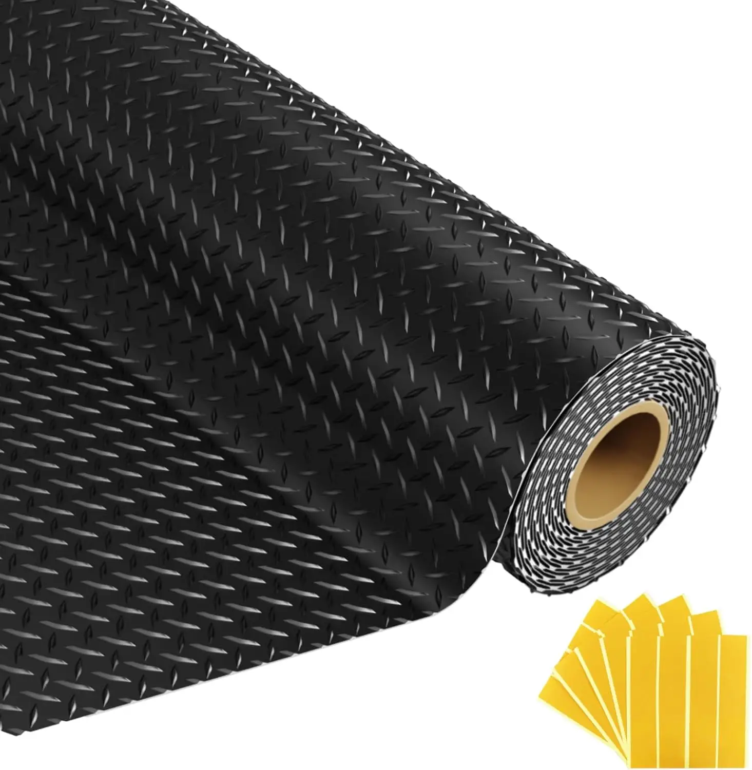 8x20 FT Garage Floor Mat, 2.8mm Thickened PVC Rubber Roll with Diamond Plate Texture, Non-Slip, Includes 20 Tapes, Black
8x20 FT Garage Floor Mat, 2.8mm Thickened PVC Rubber Roll with Diamond Plate Texture, Non-Slip, Includes 20 Tapes, Black