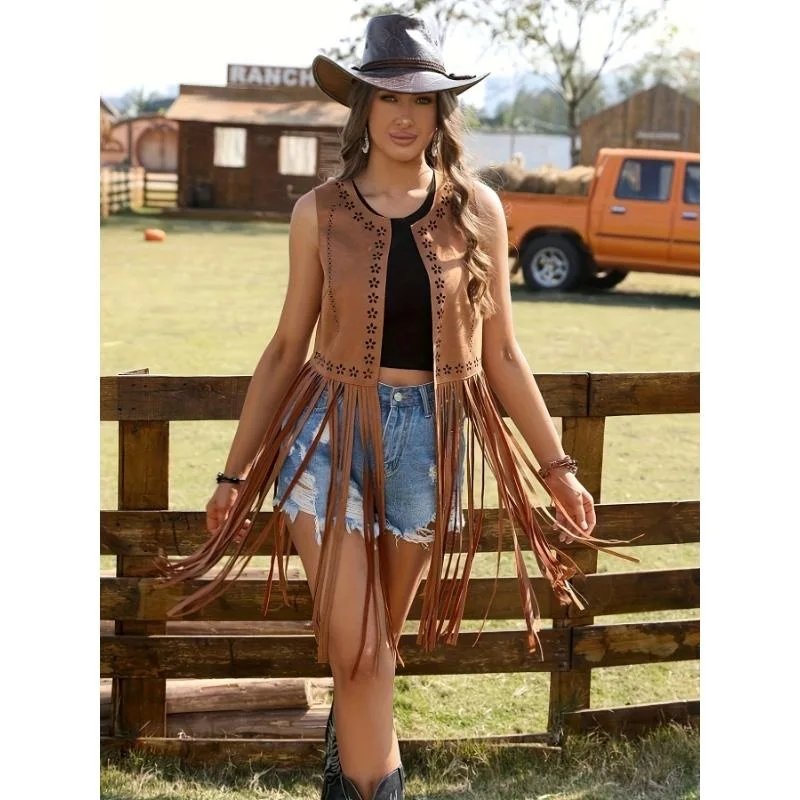 Fringe Vest Jacket 2026 Spring Season Inner Wear Regular Length Other Material 100% Cross-Border Knitwear Fashion Ladies' Vest
Fringe Vest Jacket 2026 Spring Season Inner Wear Regular Length Other Material 100% Cross-Border Knitwear Fashion Ladies' Vest