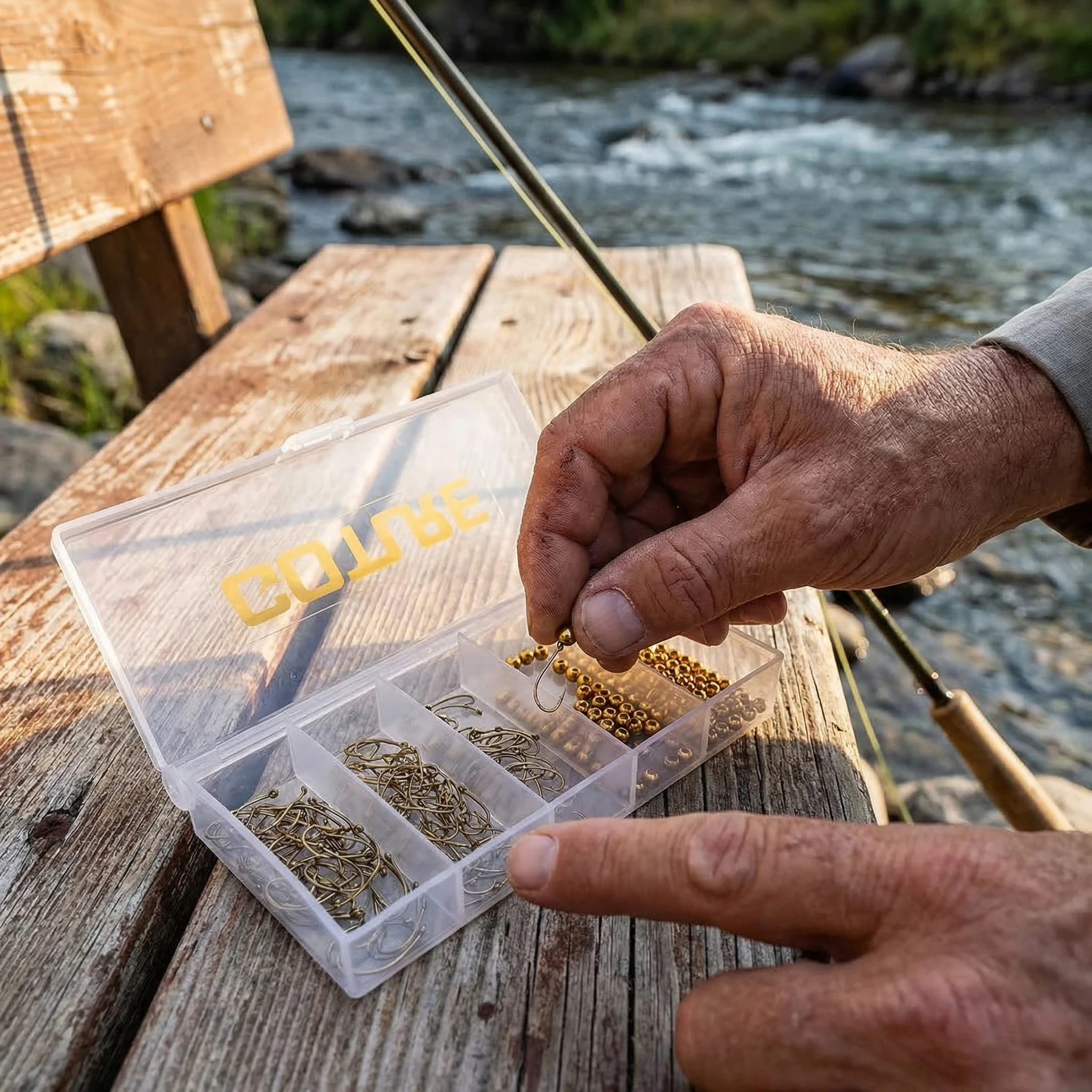 Goture Fly Tying Hooks Kit #12 #14 #16 High Carbon Steel Fishing Hooks with Brass Beads Easy Carry Compartment Box for Anglers
Goture Fly Tying Hooks Kit #12 #14 #16 High Carbon Steel Fishing Hooks with Brass Beads Easy Carry Compartment Box for Anglers