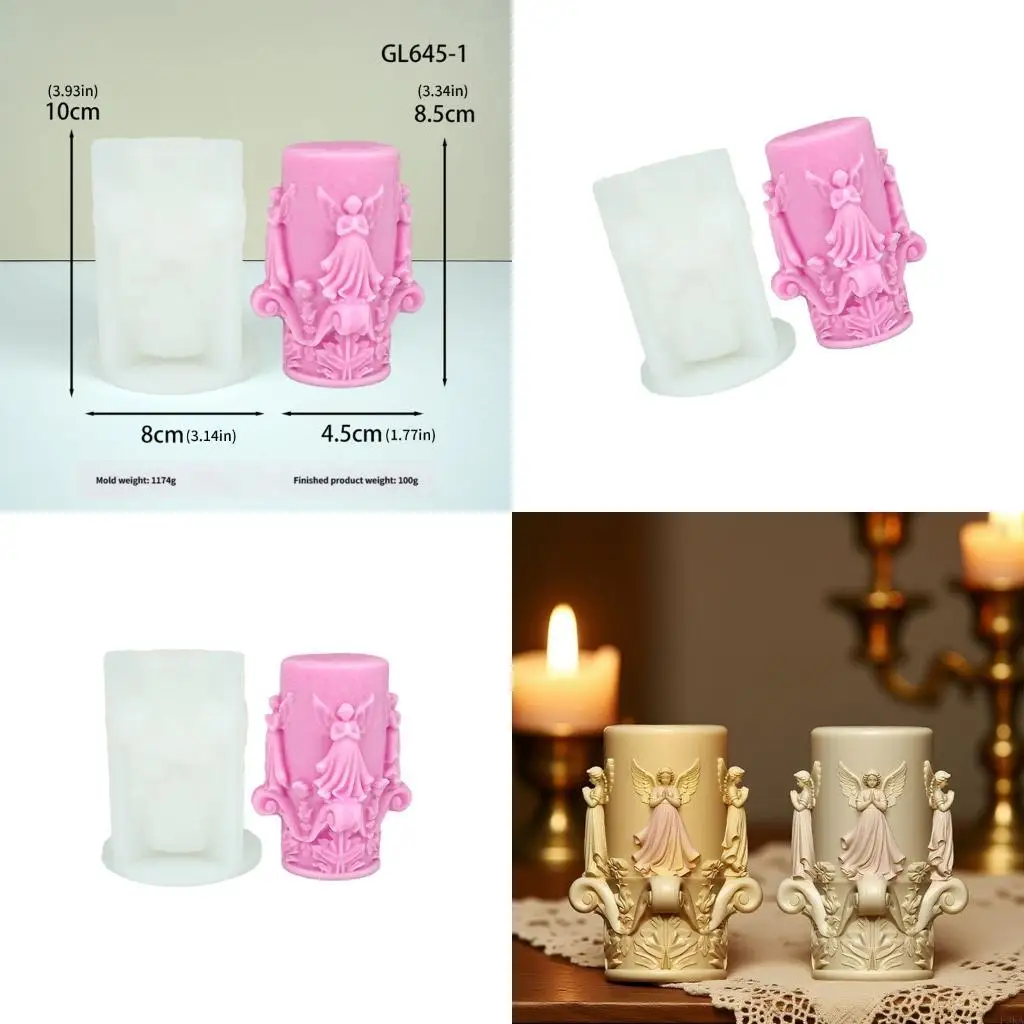 Круглая силиконовая форма с тиснением для девочек-ангелов, многофункциональная силиконовая форма для свечей
Круглая силиконовая форма с тиснением для девочек-ангелов, многофункциональная силиконовая форма для свечей