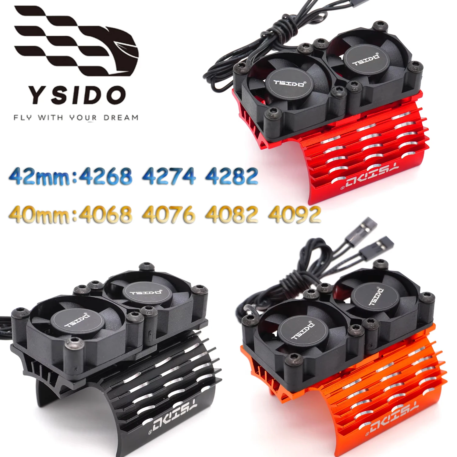 RC Car Motor Heatsink Dual 27000rpm Cooling Fan 40-42mm For 1/7 1/8 Arrma Traxxas RC Car 4068 4074 4082 4268 4274 Motor Parts
RC Car Motor Heatsink Dual 27000rpm Cooling Fan 40-42mm For 1/7 1/8 Arrma Traxxas RC Car 4068 4074 4082 4268 4274 Motor Parts