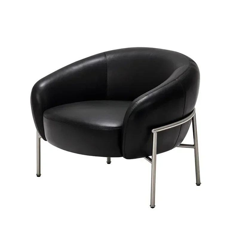 Medieval first-layer cowhide metal bracket single sofa living room balcony leisure chair
Medieval first-layer cowhide metal bracket single sofa living room balcony leisure chair