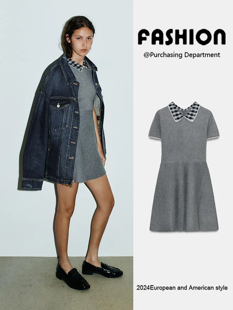 Модное вязаное повседневное платье с коротким рукавом, новинка осени 2025, женская одежда, этнический сценический костюм, короткое платье
Модное вязаное повседневное платье с коротким рукавом, новинка осени 2025, женская одежда, этнический сценический костюм, короткое платье