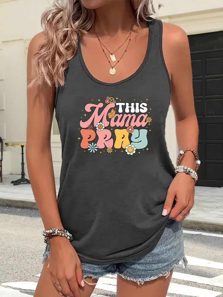 Женская майка без рукавов This Mama Pray, повседневный дышащий базовый топ с круглым вырезом, свободный крой для лета, на каждый день
Женская майка без рукавов This Mama Pray, повседневный дышащий базовый топ с круглым вырезом, свободный крой для лета, на каждый день