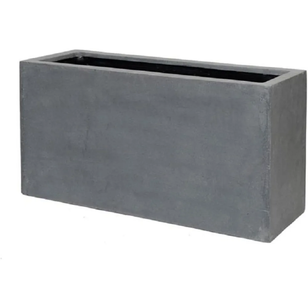 Grey Rectangle Planter Box Fiberstone - Indoor Outdoor Planter Pot – 16”H x 12”W x 31”L - Flower Planters
Grey Rectangle Planter Box Fiberstone - Indoor Outdoor Planter Pot – 16”H x 12”W x 31”L - Flower Planters