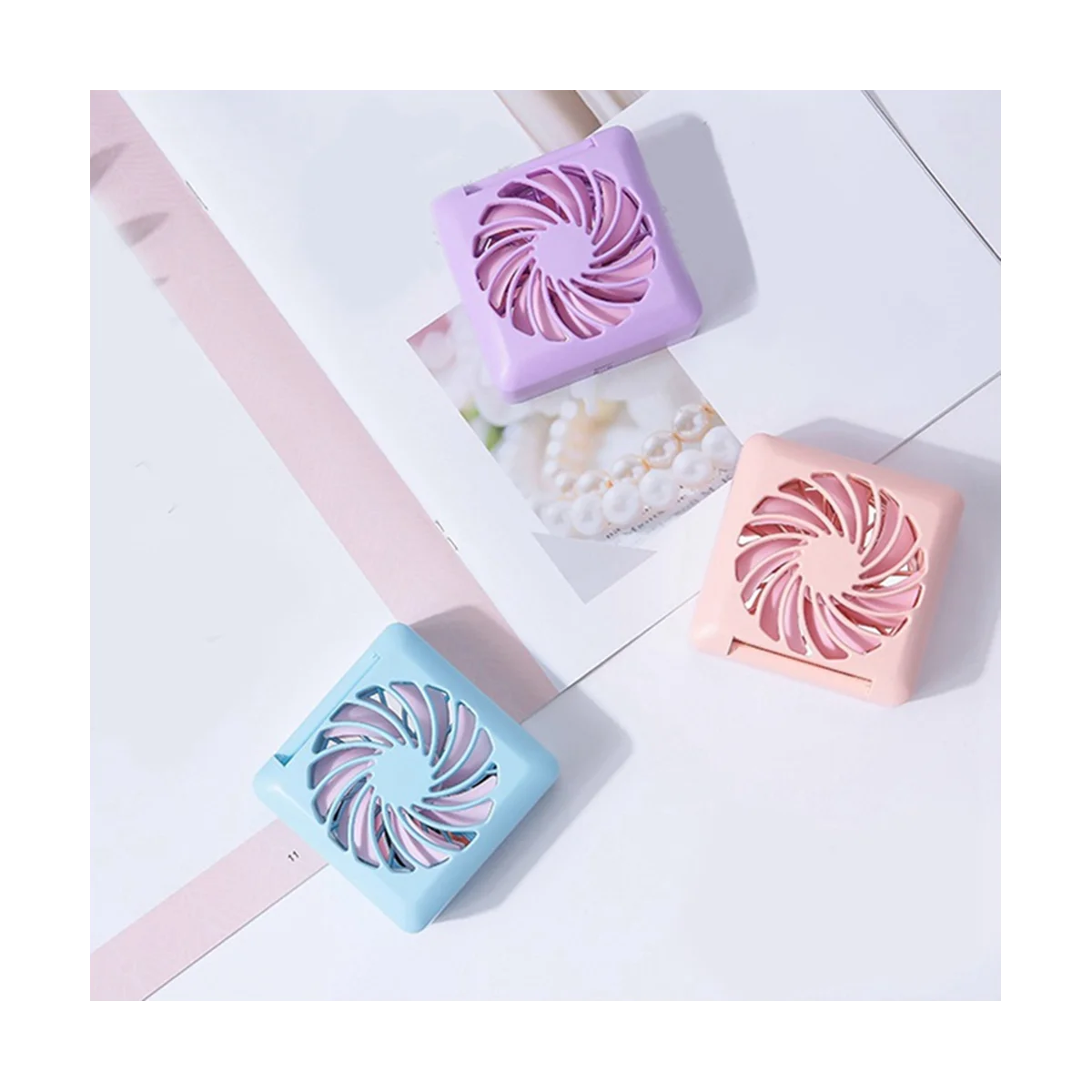 2-Speed Portable Mini Fan Compact Mirror Folding Convenient USB Rechargeable Beauty Air Cooling Fan,Blue
2-Speed Portable Mini Fan Compact Mirror Folding Convenient USB Rechargeable Beauty Air Cooling Fan,Blue